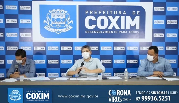 Coxim inicia no final de semana lockdown de 55 horas com novas medidas restritivas