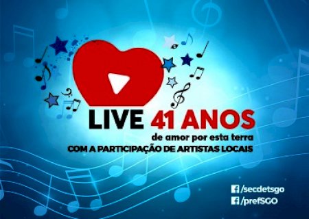 41 anos: Secretaria de Cultura, Desporto e Turismo realizará Live com artistas locais neste dia 12