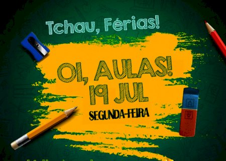 Município volta às aulas na próxima segunda-feira (19)