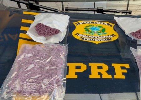 PRF apreende 10 mil comprimidos de anfetamina com boliviana em Miranda (MS)